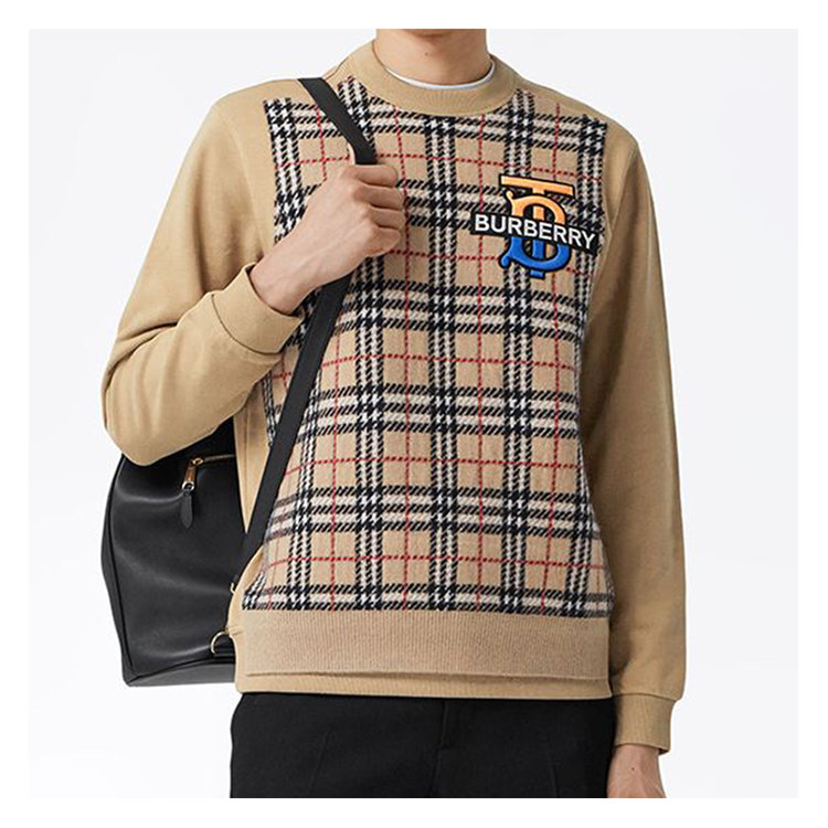 burberry/博柏利 20年秋冬 百搭 男性 米色 男士针织衫/毛衣 8036201