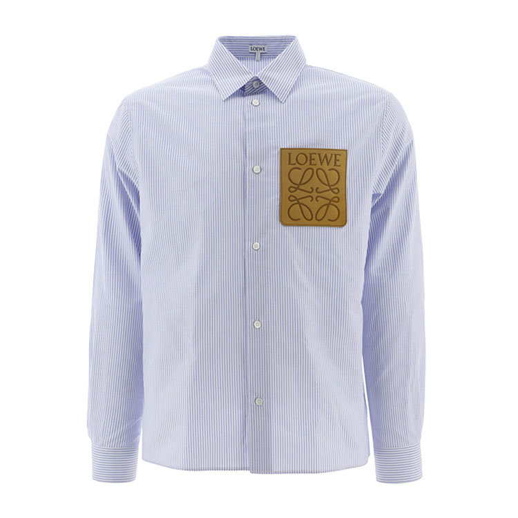 loewe/罗意威 21年秋冬 男士服装 男性 蓝色 男士长袖衬衫 h526y05w32