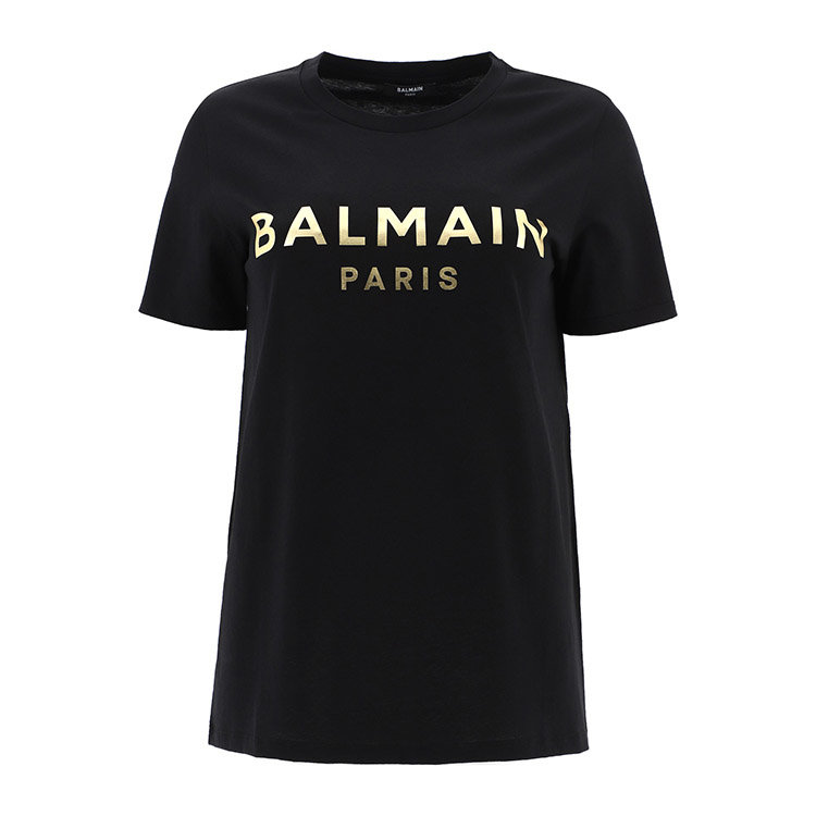 balmain/巴尔曼 21年春夏 女士服装 女装 女性 黑色 女士短袖t恤 vf11