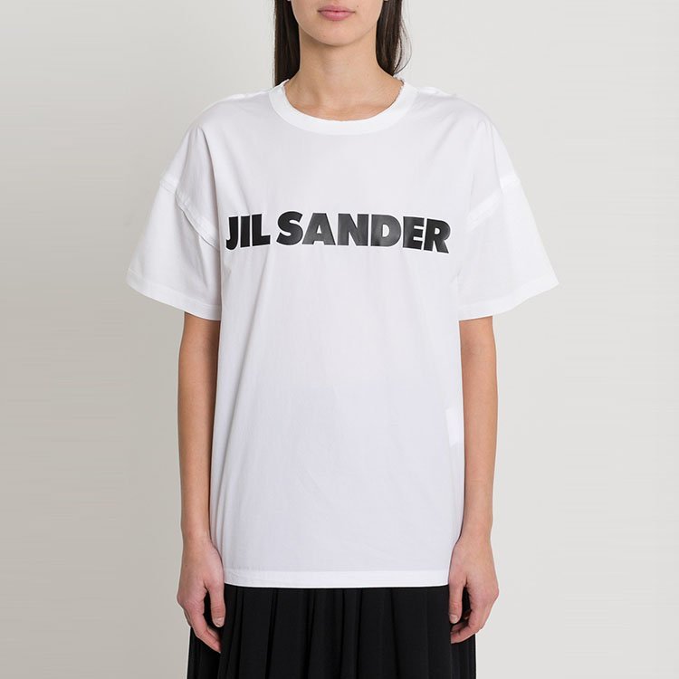 jil sander/吉尔·桑达 19年春夏 logo 女性 圆领 宽松 女士短袖t恤