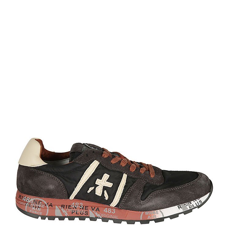 普瑞米亚达/premiata 18年秋冬 跑步鞋 男性 字母 拼色 黑色 休闲运动