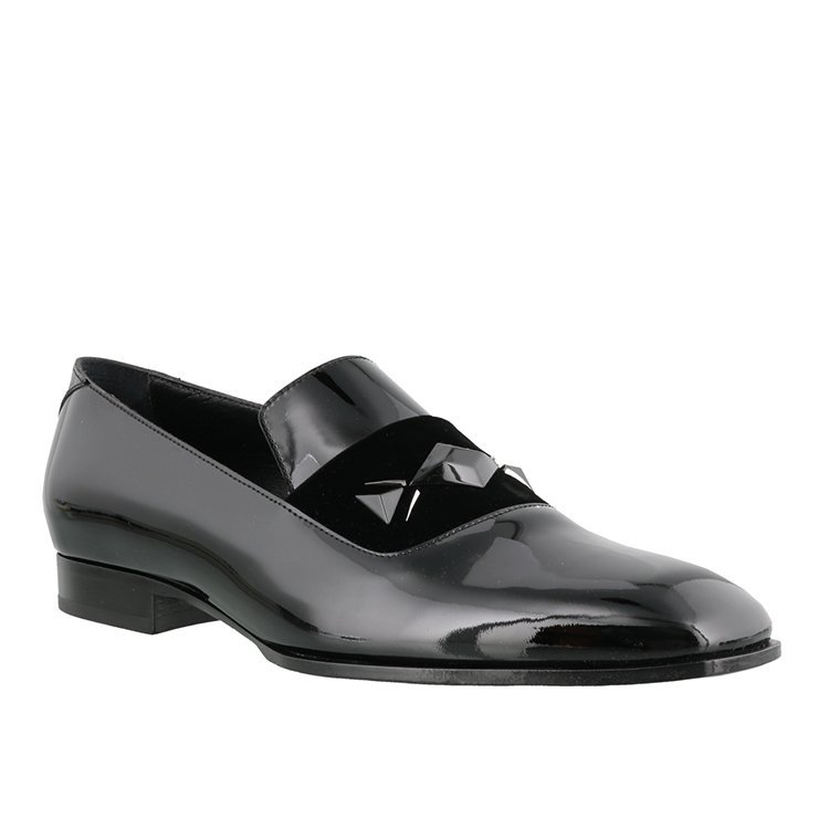 jimmychoo男鞋,jimmychoo鞋子 jimmy choo/周仰杰 19年春夏 男性 时尚 男士乐福鞋 sawn vxw black