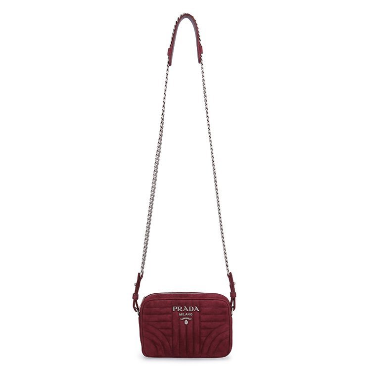 prada/普拉达 18年秋冬 链条 logo 女包 女性 相机包 单肩包 1bh0842