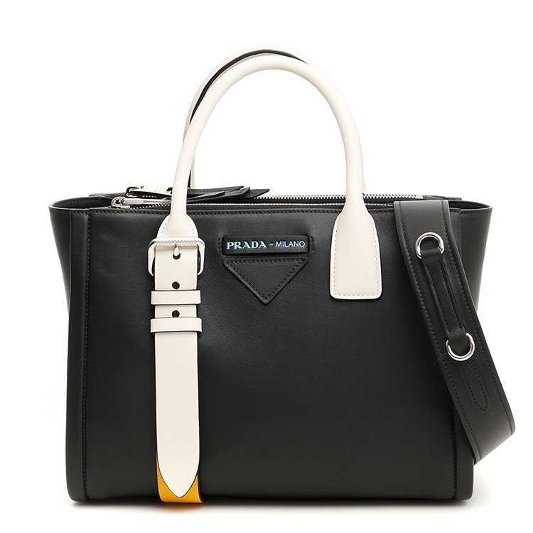 prada/普拉达 18年春夏 logo 女包 女性 托特包 黑色 手提包 1ba175 2