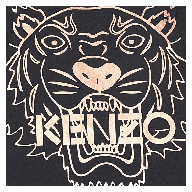 kenzo kids/kenzo kids 18年秋冬 女童 虎头 logo 圆领 儿童卫衣/绒衫