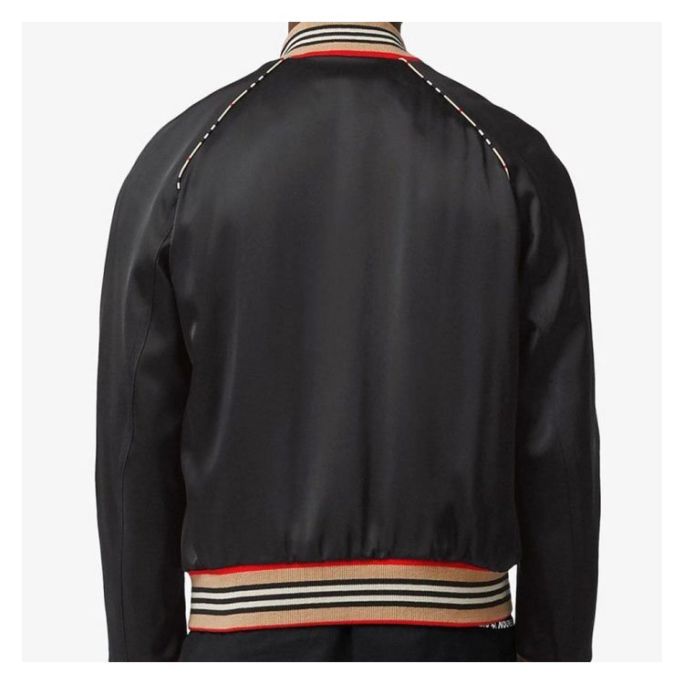 burberry/博柏利 19年春夏 棒球服 男性 胸标 条纹 男士夹克 80094321