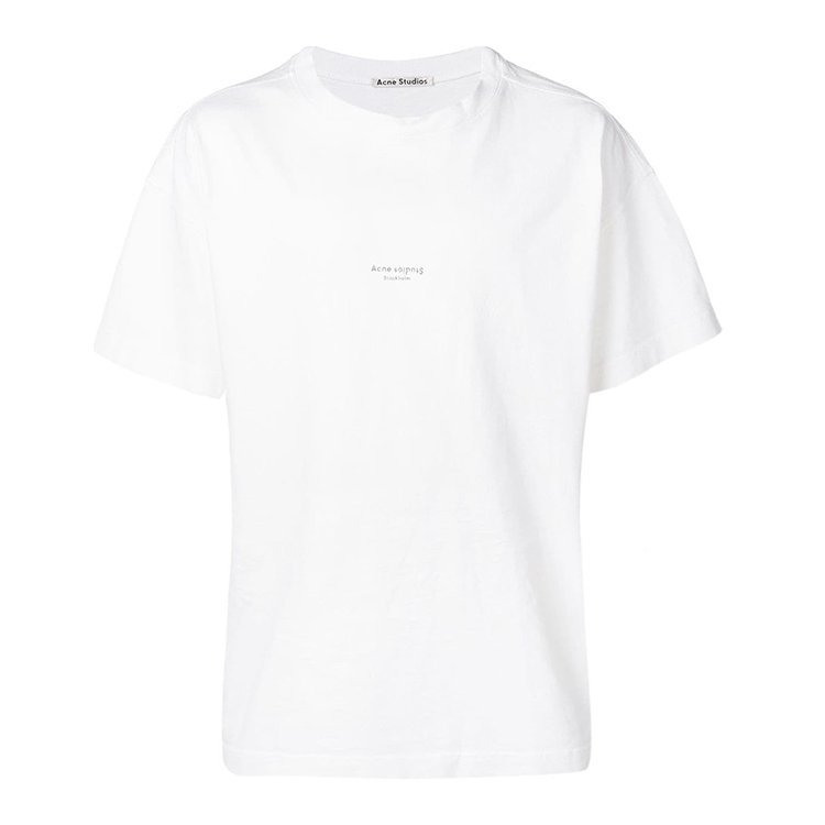 acne studios/acne studios 19年春夏 logo 男性 印花 男士短袖t恤 bl