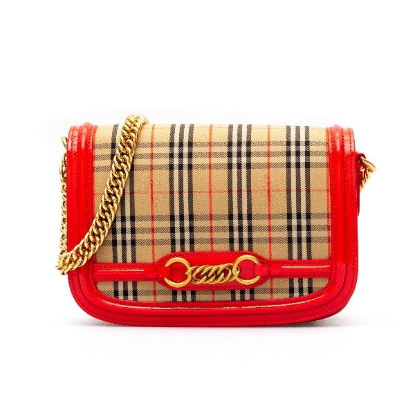burberry/博柏利 18年秋冬 格子 链条包斜挎包 女包 女性 thw link