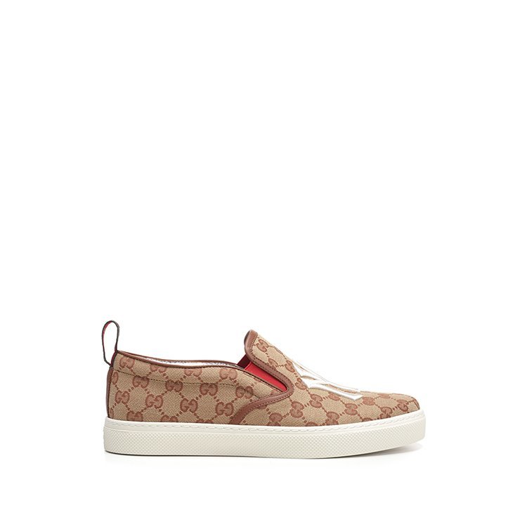 gucci/古驰 19年春夏 gucci男鞋 gg logo 板鞋 男性 一脚蹬 格子 米色
