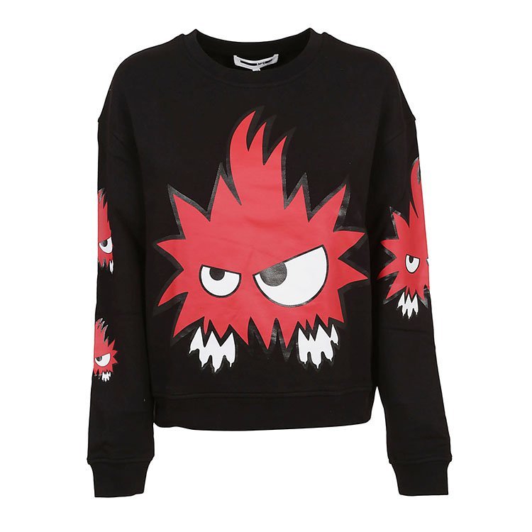 alexander mcqueen 19年春夏 套头 女性 小恶魔 休闲 黑色 女卫衣