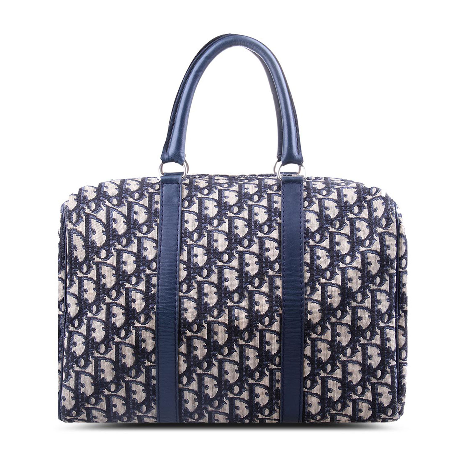dior 迪奥 蓝色logo帆布手提包