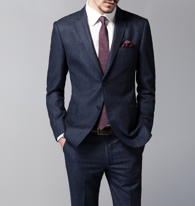 burberry(博柏利)藏蓝色休闲西装