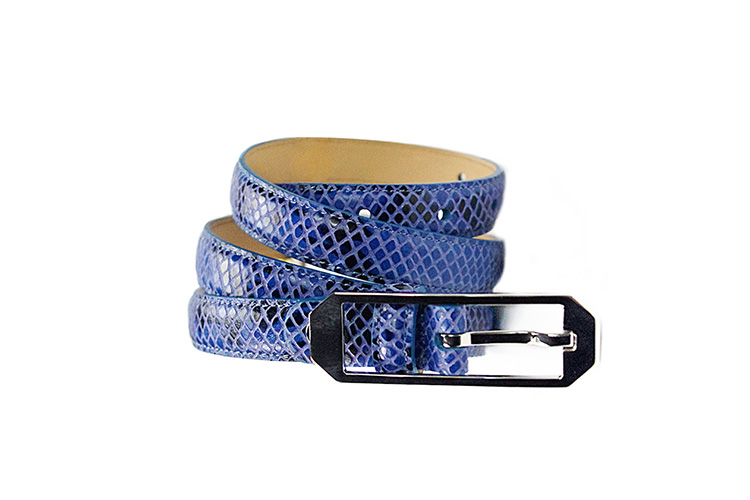 marja kurki/玛丽亚古琦 女士鳄鱼纹针扣牛皮腰带
