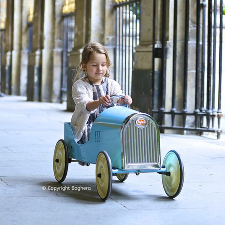 法国baghera 经典款儿童脚踩四轮童车monaco old blue玩具车