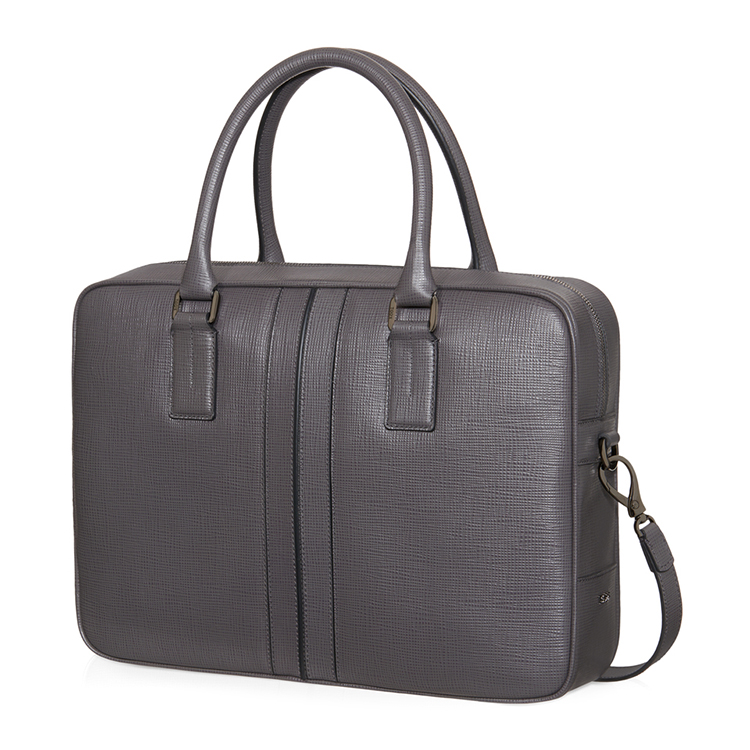 tods/托德斯 男士灰色牛皮公文包