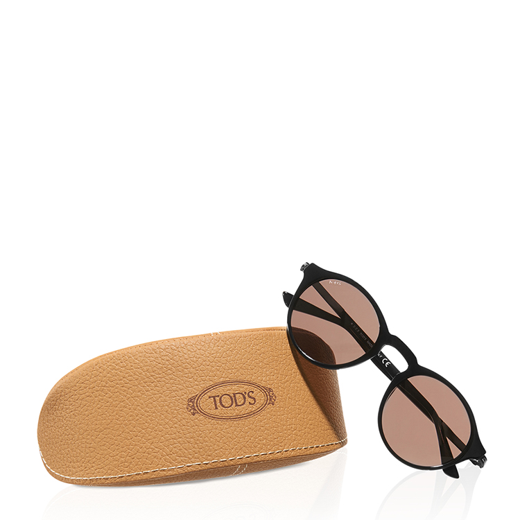 tods/托德斯 男士米色logo装饰太阳眼镜
