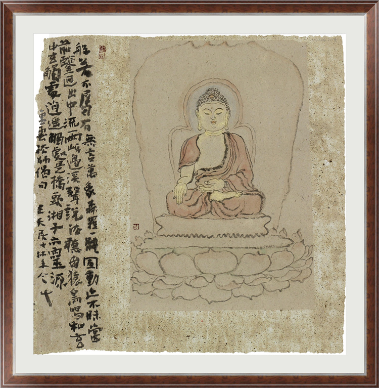 吴钊《灵岩寺画佛》禅画