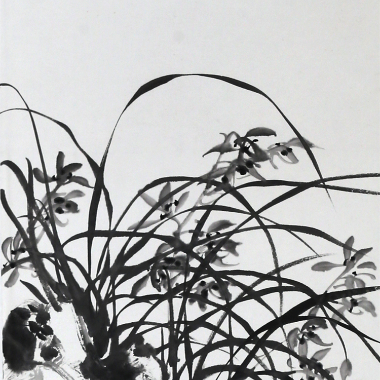 彭述超《夏花》传统水墨 写意花鸟