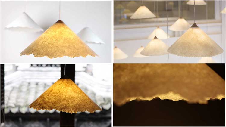 pinwu/品物流形 落 竹纸吊灯 时尚创意家具