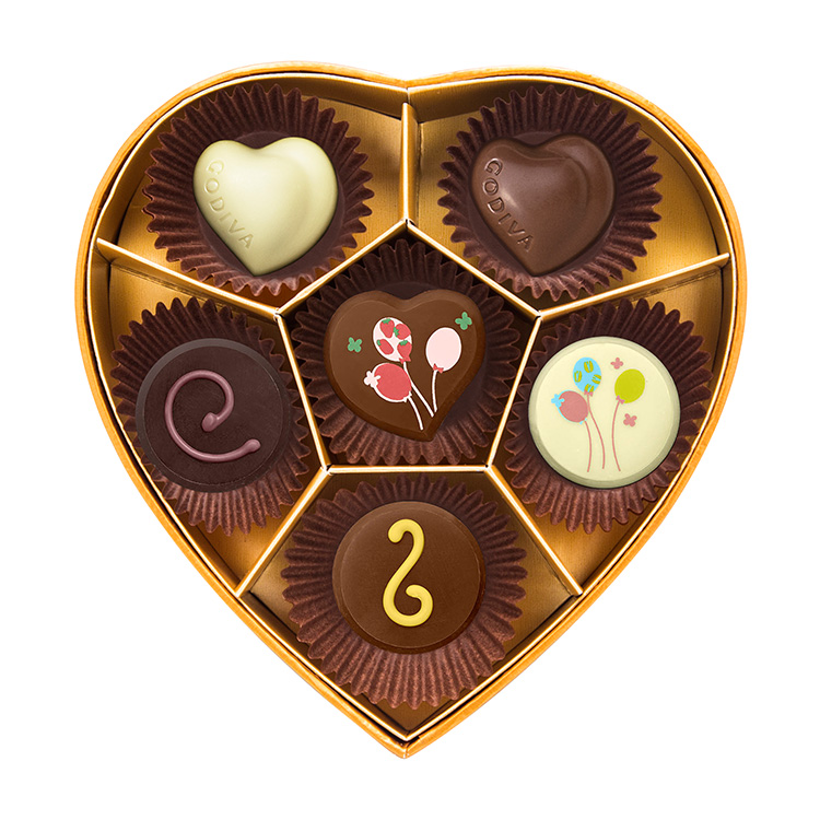 【godiva歌帝梵 糖果/巧克力】歌帝梵夏之恋巧克力礼盒6颗装【正品