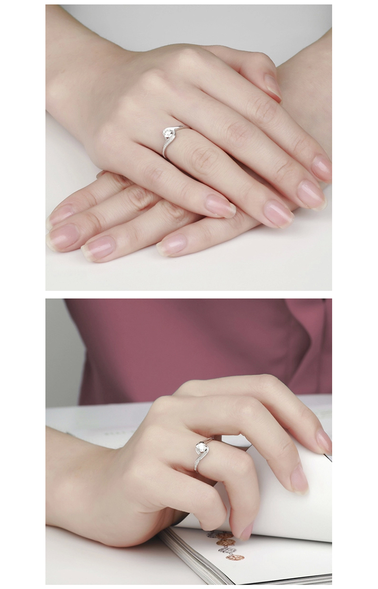 kela.cn/珂兰 18k金钻石显钻群镶钻戒结婚戒指女戒 永恒爱 klrw019000