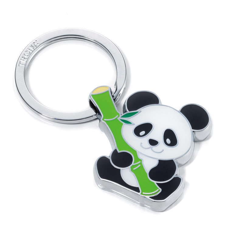 德国troika拓意卡 可爱金属熊猫钥匙扣 送男女创意礼品 生日礼物