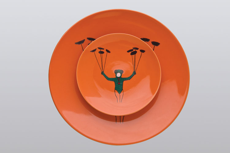 lifestyle】pilingpalang/噼呤啪啷 餐具 中国杂技 陶瓷盘子(小)