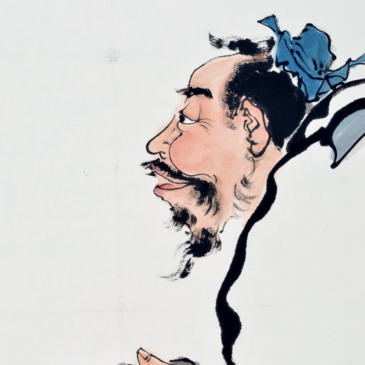 邵戈《心喜砚来》 设色纸本镜心