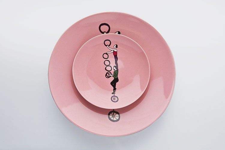 【designerlifestyle】pilingpalang/噼呤啪啷餐具中国杂技陶瓷盘子