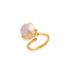 【O.YANG/O.YANG】oyang巴洛克戒指女天然珍珠开口可调欧美时尚个性气质复古指环图片