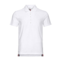 THOMBROWNE/THOMBROWNE 男士短POLO 男士棉质后背中央条纹饰珠地POLO衫 MJP042A 00050图片