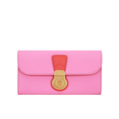 【包税】BURBERRY/博柏利 巴宝莉女包 女士翻盖驼色牛皮金属锁扣长款钱包 40678481图片