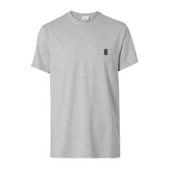 BURBERRY/博柏利  男装 服装  棉质圆领经典logo印花套头衫 男士短袖T恤图片