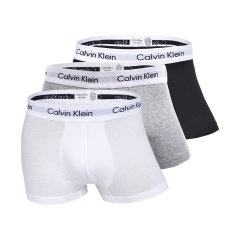 【爆款主推现货秒发】CalvinKlein/卡尔文·克莱因男士平角四角裤三条装图片