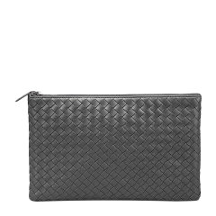 【包税】Bottega Veneta/葆蝶家 男士灰色皮质手拿包 256400-V001O-1524图片