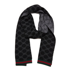 【包税】GUCCI/古驰  中性款 围巾/披肩围巾 双G提花羊毛围巾 简约时尚易搭配 新年节好礼图片