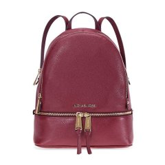 【包税】Michael Kors/迈克·科尔斯 MK女包 女士黑色皮质荔枝纹双肩包30S5GEZB1L-001图片
