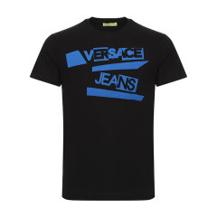 VERSACE JEANS COUTURE/范思哲牛仔男士短袖T恤 男士棉质圆领短袖T恤 B3GTA75C 36590图片