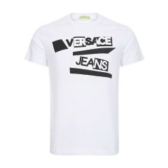 VERSACE JEANS COUTURE/范思哲牛仔男士短袖T恤 男士棉质圆领短袖T恤 B3GTA75C 36590图片