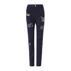 Love Moschino/Love Moschino 爱莫斯奇诺 男装 服饰 时尚字母刺绣男士休闲裤裤装图片