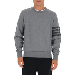 【包税】THOM BROWNE/THOM BROWNE   男士灰色棉质圆领卫衣 MJT248A06910 035图片
