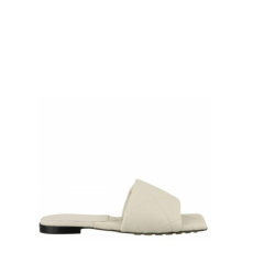 【包税】Bottega Veneta/葆蝶家    时尚百搭 女士粉色皮革经典时尚格子拖鞋凉拖 639940VBP305475图片