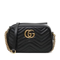 【包税】GUCCI/古驰  女士 女包时尚百搭皮质金属双G水纹波链条斜挎包单肩包手提包 447632-DTD1T-1000图片
