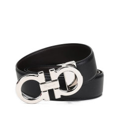 Salvatore Ferragamo/菲拉格慕 男士牛皮可裁剪双面皮带腰带3.5cm 679710图片