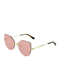 MCQ/麦蔻 小麦昆 摩登 蝶形 女士 太阳镜 无框 墨镜 眼镜 MQ0223SA 59mm MCQ ALEXANDER MCQUEEN/MCQ ALEXANDER MCQUEEN图片