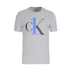 【爆款主推现货秒发】CalvinKlein/卡尔文·克莱因时尚休闲大LOGO圆领男士短袖t恤图片