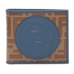 【包邮包税】 FENDI/芬迪 男士棕色皮革钱包 7M0169-A5K4-F17PZ图片