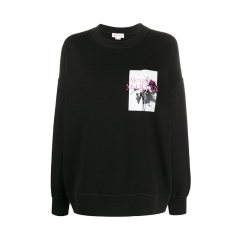 【包税】Alexander McQueen/亚历山大麦昆 女装 女士字母印花棉质圆领时尚百搭秋冬女卫衣 608280QZAAX图片