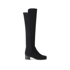 StuartWeitzman/思缇韦曼 女士织物配皮高筒靴长靴 RESERVE图片