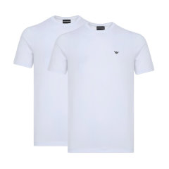EmporioArmani/安普里奥阿玛尼 男士短袖T恤 男士棉质短袖T恤二件套装 8N1D61 1JNQZ图片